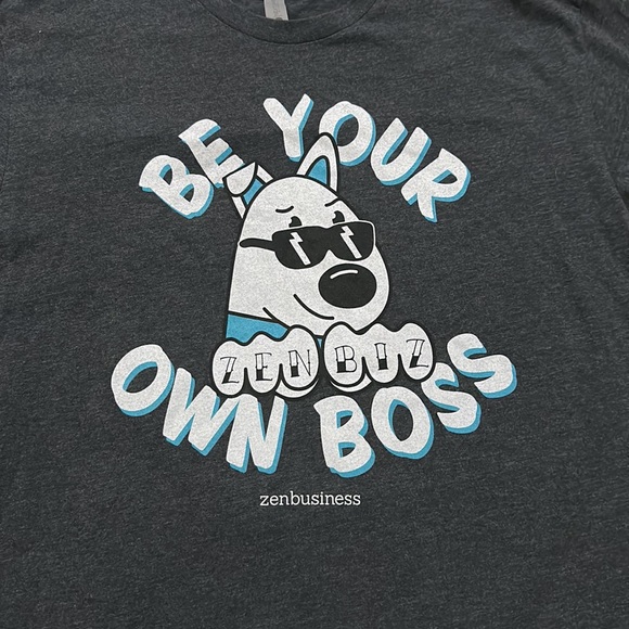 Be your own boss women’s gray t shirt size large - Picture 2 of 5